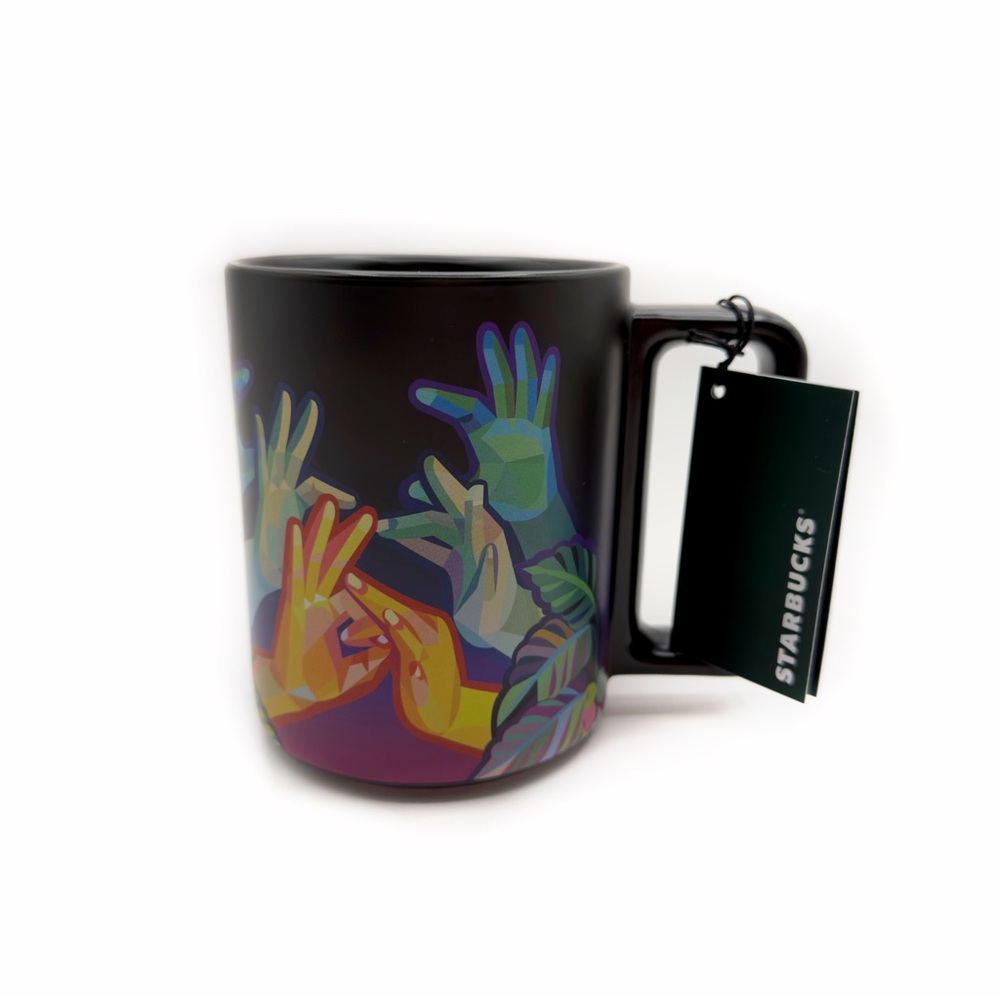 Starbucks ASL American Sign Language Mug Yiqiao Wang Coffee Tea NWT New